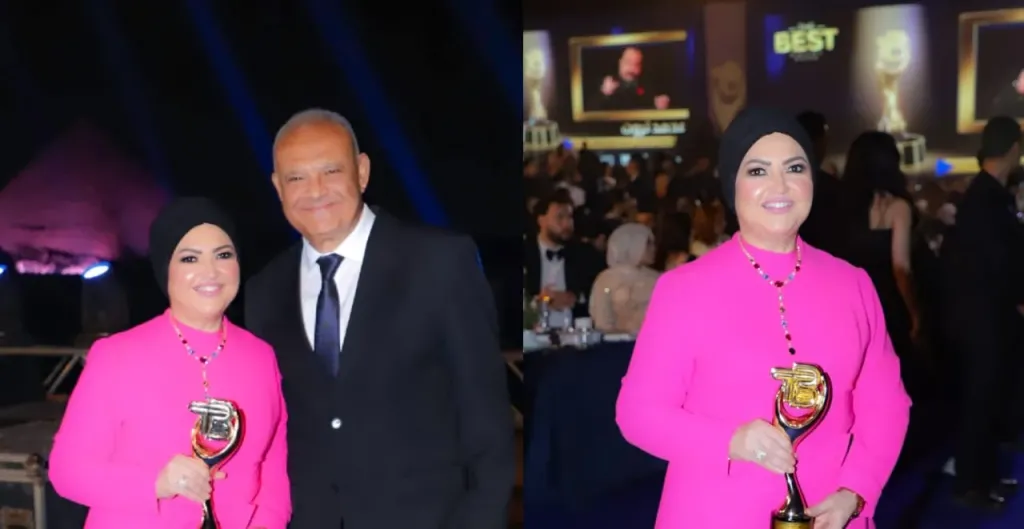 مهندسة الديكور رباب عبد العاطي تحصد جائزة مهرجان ”ذا بيست The Best” تحت سفح الأهرامات