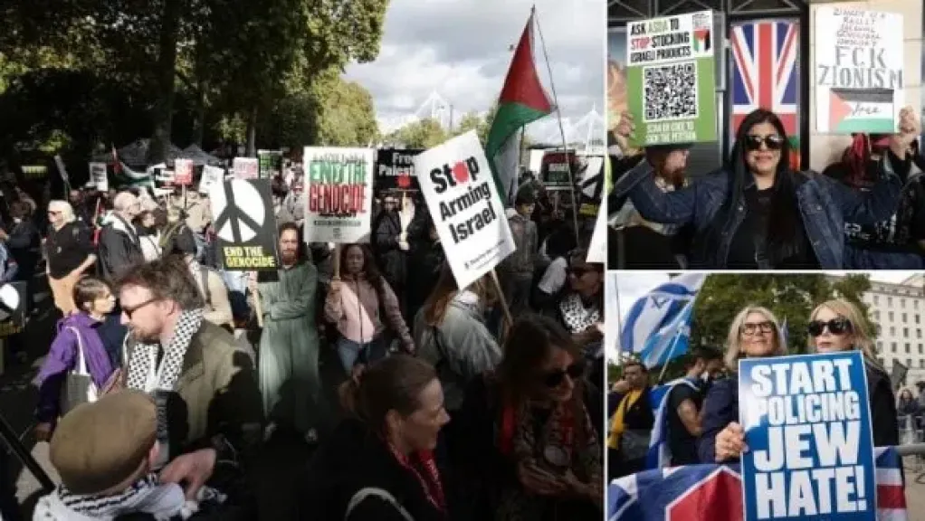 آلاف المتظاهرين يتظاهرون في لندن دعمًا لفلسطين.. والشرطة تفرض قيودًا أمنية مشددة