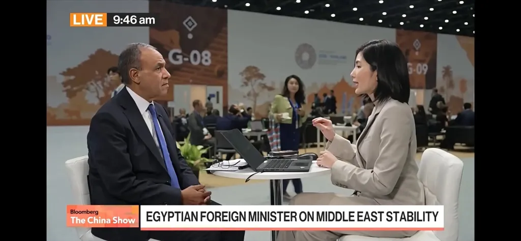 وزير الخارجية لـ«بلومبرج»: مصر تعزز شراكاتها الآسيوية وتؤكد تضامنها الكامل مع السعودية