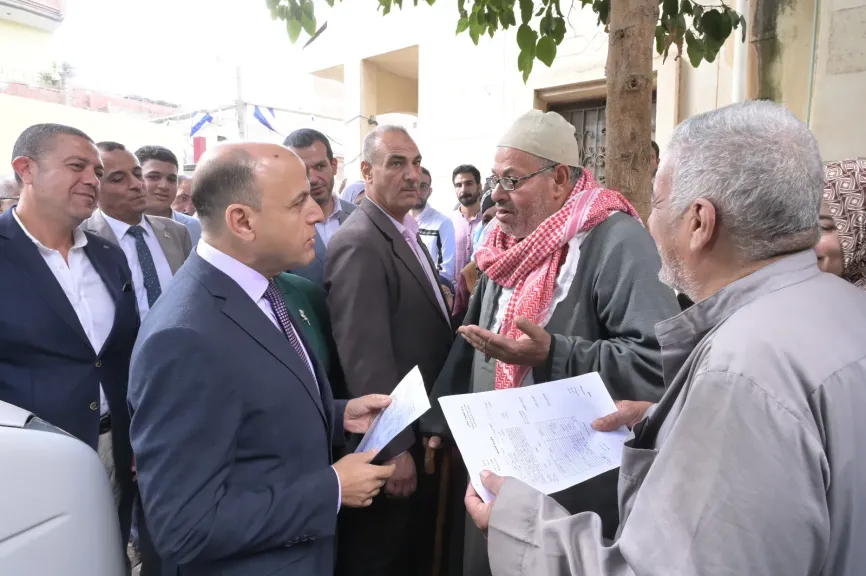 ضمن احتفالات الغربية بانتصارات أكتوبر والعيد القومي للمحافظة.. المحافظ يتفقد أكبر قافلة طبية بقرية محلة روح بطنطا.