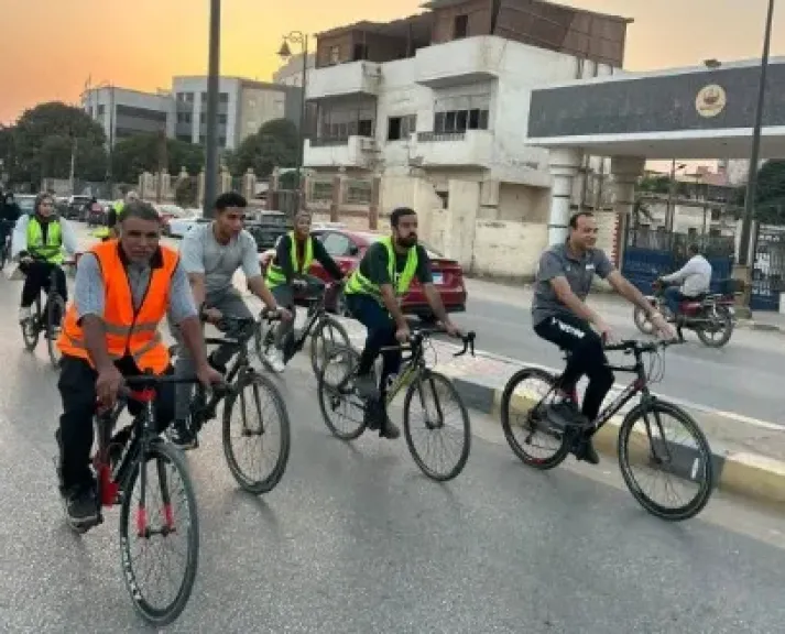 ماراثون الدراجات الهوائية يواصل فعالياته بكورنيش بني سويف ضمن مشروع لياقة المصريين
