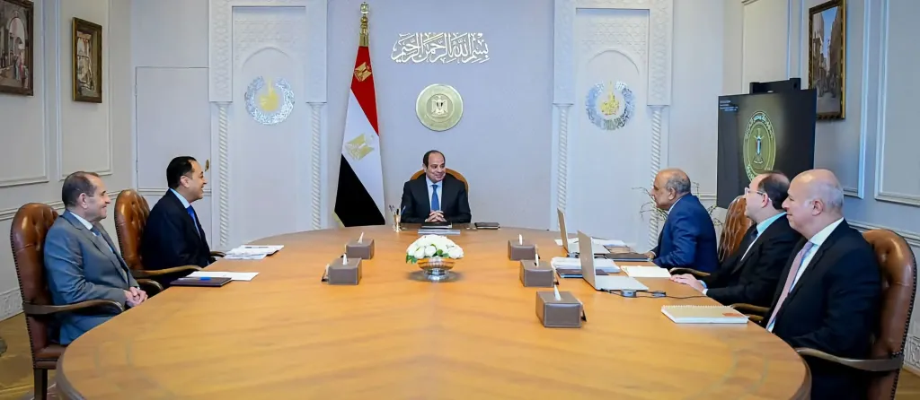 السيسي يجتمع مع رئيس الوزراء ووزير الكهرباء